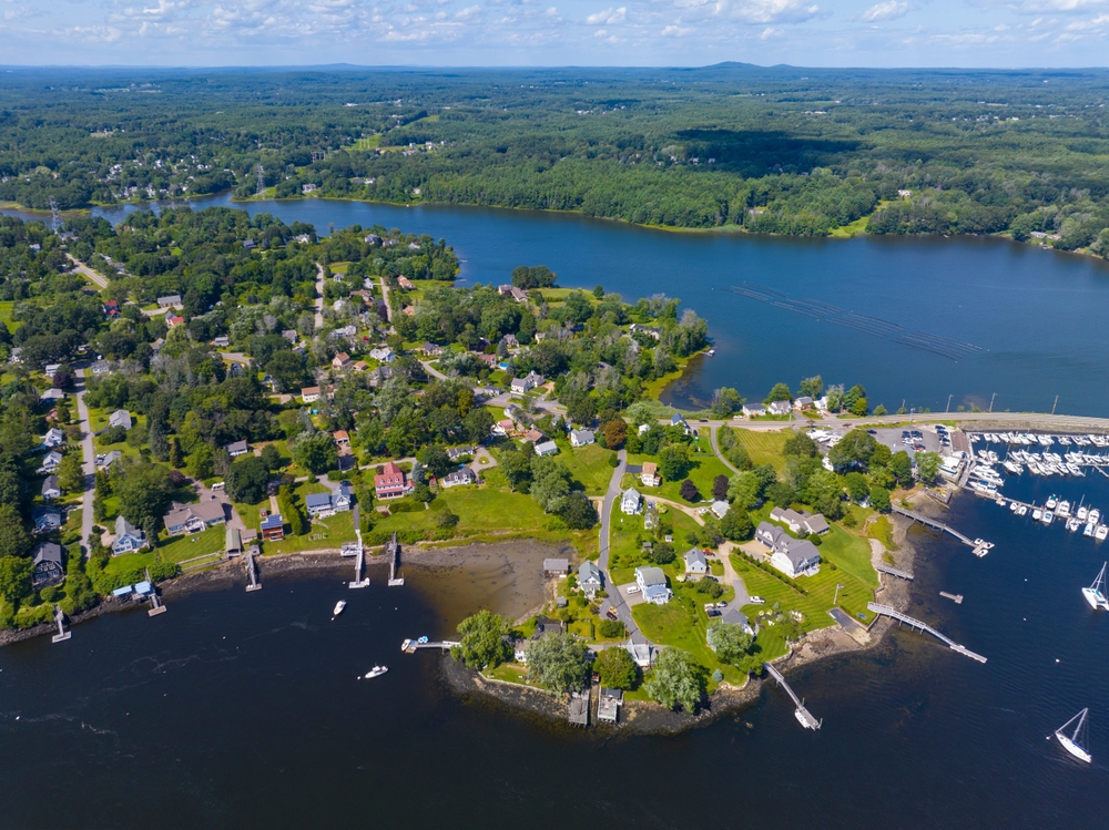 Aerial View of Eliot Maine